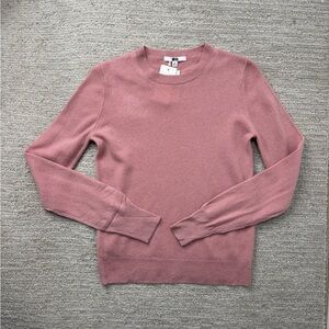 Women's Uniqlo Pink 100% Cashmere Sweater